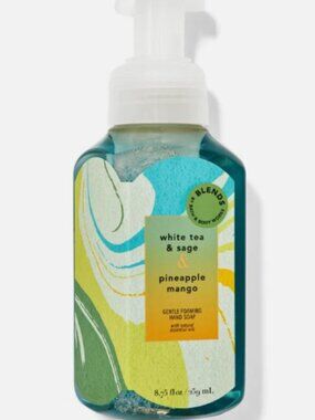 Bath and Body Works White Tea Sage Pineapple Mango Gentle Foaming Hand Soap